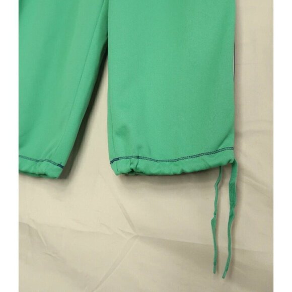 Vintage Y2K Le Tigre Cropped Pants Green Blue Capris Drawstring Women's Small - Picture 8 of 15